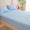 Faldón de Cama de Algodón de Xinjiang Clase A Algodón Puro Apto para la Piel Cobertor de Cama de Cobertura Total Ajustado Borde Elástico Protector de Colchón Simmons
