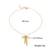 Europa y Estados Unidos estilo ins transfronterizo moda 18k oro acero inoxidable lazo colgante pendientes pendientes joyería al por mayor