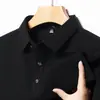 Transmisión en Vivo Popular 2025 Verano Nuevo Polo Piqué de Doble Cara para Hombre Casual de Negocios Hombres Jóvenes y de Mediana Edad Manga Corta