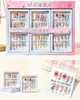 Nuevo puesto de venta al por mayor de uñas vestibles, mercado nocturno, pegatinas para uñas para estudiantes y niños, pegatinas de uñas de dibujos animados, uñas largas y cortas con diamantes brillantes