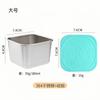 Cuadrado Transfronterizo Acero Inoxidable 304 Tapa de Silicona Plato para Salsa 60/180ml Copa para Salsa Occidental Plato para Condimentos Plato para Condimentos