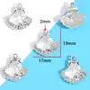 Liga Estilo Misto Incrustado com Diamante de Resina Branca Estrela e Lua Pingente DIY Colar Pulseira Acessório Pingente W537