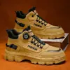 Botas Martin Primavera 2026 Masculinas Cano Médio Casuais Esportivas Outdoor Caminhada Masculinas Impermeáveis Antiderrapantes Aumentadoras de Altura Botas Martin