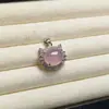 Collar Colgante Natural de Calcedonia Gato de Alta Calidad Versátil Chapado en Plata Incrustado para Mujeres Cadena de Clavícula Incrustada de Alto Nivel Gato Kt