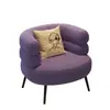 Sillón perezoso de lana de cordero BOBO de moda para sala de estar, dormitorio, vestidor, sofá de un solo asiento, silla de maquillaje, silla de tocador