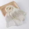 Chal para Vestido de Noche Pañuelo para la Cabeza Chifón Transparente Mujer Elegante Suave Sedoso Brillante Boda Novia Bufanda Velo Cubre