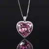 2024 Nueva Joyería Huabi Nido de Pájaro Corte Colgante Corazón Retro Collar Piedra Principal 20*20