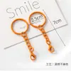 Colgante Pindou Buscando Amor Accesorios Anillo de Resorte Aro Abierto Cadena de Extensión Cadena de Cuentas Llavero con Cascabel Cierre Accesorios DIY