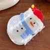 Nuevo Clip Navideño Copo de Nieve Árbol de Navidad Papá Noel Accesorios para el Cabello Brillo Fino Atmósfera Festiva Pinza para el Cabello de Niña