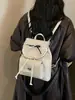 Mochila versátil de moda de principios de otoño, con lazo, para estudiantes, bolsa escolar, mochila pequeña para viajes y desplazamientos