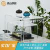 Mesa de Acrílico Transparente Casual Transparente Luxo Leve Tatami Mesa Baixa Casa Quarto Cama Peitoril da Janela Mesa de Centro Pequena
