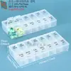 Mini Porta-Comprimidos Pequeno Portátil com 3 Compartimentos, Caixa de Comprimidos de Plástico para Manhã, Tarde e Noite, Porta-Comprimidos para Convalescentes, Caixa de Cápsulas para Um Dia