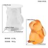 Molde de Resina DIY Orgulhoso Flor Coelho Gesso Vela Molde de Silicone Boneca 3D Ornamento de Páscoa