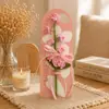 Flor Artificial de Ganchillo de Lana Nomeolvides para Decoración de Sala de Estar, Popular en Centros Comerciales, Supermercados y Tiendas de Juguetes de Moda, Ramo de Flores Simuladas