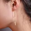 Pendientes de Nueva Llegada Pendientes de Borla Larga de Moda Trendy Pendientes Elegantes Simples de Cadena de Estilo Coreano Pendientes de Una Palabra
