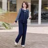 Conjunto deportivo de tres piezas de manga larga para otoño de mujer 2026 nuevo estilo primavera y otoño moda casual para mujeres traje