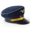 Gorra de Piloto Gorra Azul Marino Gorra de Retrato Gorra para Hombres y Mujeres Rendimiento Gorra de Policía Gorra Grande Gorra de Aire Niños Adulto Gorra Plana