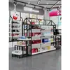 Prateleiras de Cosméticos, Vitrines de Beleza, Produtos para Cuidados com a Pele com Luzes, Modelo Novo Showroom Transmissão ao Vivo Salão de Beleza Expositores