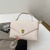 2025 Bolso Tejido Francés de Alta Calidad, Bolso de Mano Versátil, Bolso de Noche, Bolso Único tipo Sobre de Celebridad de Internet