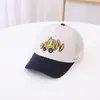 Novo boné de pico infantil de verão moda coreana meninos e meninas proteção solar ao ar livre chapéu de sol combinação de cores boné de beisebol de desenho animado