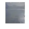 Bolsa Colgante de PVC Transparente Bolsa de Exhibición de Etiquetas A4 con Entrada Lateral Estante para Etiquetas de Precio Cadena para Colgar Bolsa Colgante de Doble Compartimento Superior e Inferior
