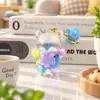 Chaveiro Urso Graffiti Líquido Pingente de Chave de Carro Decoração Criativa para Bolsa de Presente Fofo Graffiti Líquido
