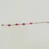 Moda Cruzada Europeia e Americana Liga de Zinco Cravejada com Diamantes Pulseira de Trevo de Cinco Folhas Joias Conjunto de Três Peças Pulseira Geométrica Simples Lisa Atacado