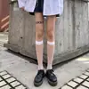 Calcetines de Rejilla hasta la Mitad de la Pantorrilla en Negro Oscuro, Calcetines de Uniforme JK para Mujer, Calcetines Blancos de Rejilla hasta la Mitad de la Pantorrilla con Diseño Hueco Sexy Estilo Ins