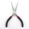 Mini Pinzas de 4.5 pulgadas con Dientes, Pinzas de Punta Fina, Pinzas Pequeñas de Punta Plana, Pinzas para Joyería, Pinzas de Punta Fina Extendidas sin Dientes