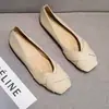 Zapatos Planos de Mujer Primavera 2026 Zapatos de Mujer Estilo Hada Suela Suave Suave Zapatos Planos Corte Bajo Versátiles Mocasines Tallas Grandes
