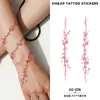 Pegatinas de Tatuaje Creativas Flor de Serpiente Coloridas Transfronterizas, Impermeables de Larga Duración, Maquillaje Corporal Elegante Tradicional para Brazos de Niñas