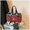 Bolso de Mano Acolchado de Ante Retro Transfronterizo para Mujer 2025 Nuevo Estilo Coreano con Cadena para Hombro y Parches Bolso Cruzado