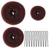 Venta directa de fábrica: Tortuga de pelo en forma de dona, tortita de pelo con cabeza esférica, accesorios coreanos para el cabello, herramienta para torcer el pelo con capullos de flores.