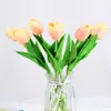 Flores Artificiales Mini Pu Tulipán, Flores Falsas para Comercio Transfronterizo, Flores de Seda para Boda y Decoración del Hogar, Venta al por Mayor desde el Fabricante