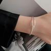 Pulsera de Nudo de Cuerda Personalizada para Mujer, Estilo Coreano, Pulsera Sencilla y de Moda para el Día a Día, Diseño de Nicho Ins, Joyería Dulce y Genial para Apilar