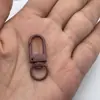Fivela de Camarão em Liga de Zinco com Pintura Colorida Assada Fivela Pequena de Porta de 3 Pontos Fivela para Pendurar Bonecas Acessórios para Joias DIY Chaveiros Em Estoque