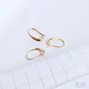 14K Cobre Clap Real Ouro Cor Preservação Gancho de Orelha Feito à Mão DIY Simples Gancho de Orelha Acessórios de Orelha Acessórios Feitos à Mão Material Semi-acabado