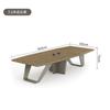 Mesas de Conferencia Grandes Simples de Alta Gama y Sillas Mesa Rectangular Tipo Tira Mobiliario de Oficina Moderno Simple Combinación de Mesa y Silla para Negociación