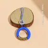 Novo Cordão Curto de Fivela de Anel com Caractere da Sorte Tecido Artesanal Estilo Chinês, Pingente Pequeno de Uso Duplo Estilo Antigo Anti-Perda Venda por Atacado