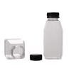 300-320ml Garrafa de Suco para Pet em Formato de Diamante Chá de Leite Suco Fresco Popular Transparente Plástico Prensado a Frio