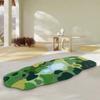 Tapete de Musgo Estilo Nórdico Irregular Flocado Wilton Tecido Pequeno Fresco Dobrável Tapete Decorativo