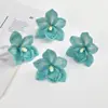 Cabeça de flor artificial, filme impresso em 3D, cabeça de flor Cymbidium, flor artificial para roupas, sapatos, chapéus, decorações, acessórios de cabeça, acessórios de cabelo, decorações de casamento