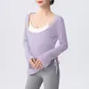 Yoyo Recomienda Ropa Deportiva de Secado Rápido para Mujer 2025 Nuevas Camisetas de Yoga Ropa de Entrenamiento de Manga Larga para Mujer