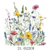 Padrão de Transferência de Calor de Flores da Primavera Novo Design Adesivos de Transferência de Calor para Roupas Logo de Transferência de Calor Serigrafia Patches Termocolantes