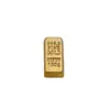 Ladrillo de Oro Macizo Mini Premium Cacahuete Atractor de Fortuna Adorno Decorativo, Artículo Decorativo para Cuenco de Tesoros, Barra de Oro Macizo Dorado Arena