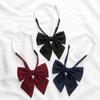Uniforme Jk Traje de Marinheiro Cor Sólida Fosca Laço de Pena Ciano Estilo Japonês Estilo Chanfrado Estilo Preppy Laço