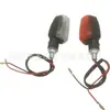 Luz de giro universal para motocicleta transfronteriza, señal de giro, cubierta amarilla, cubierta transparente, luz indicadora
