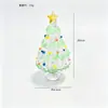 Decorações de árvore de Natal artesanais de Zibo feitas de material de jade escovado, enfeites de Natal, presentes, decorações de mesa para uma atmosfera festiva