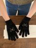 Luvas de malha curtas fofas e quentes com laço de amor para estudantes, outono e inverno, estilo coreano, para atividades ao ar livre, viagens e passeios, para mulheres
