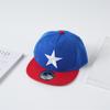 Gorra de béisbol para niños de estilo coreano, nueva gorra de primavera y otoño, a prueba de sol, plana, estilo hip hop, con estrella de cinco puntas, para todo tipo de partidos, venta al por mayor